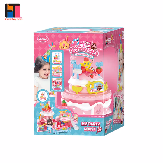 Meubles pour filles jouet en plastique grande maison de poupée rose surprise pour les enfants