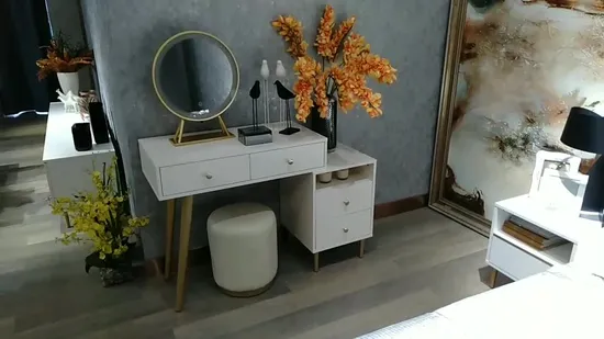 Coiffeuse classique avec miroir de maquillage pour enfants fille