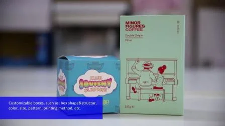 Personnalisez la forme différente de boîte de carton d'ivoire de boîte d'expédition pour l'emballage de papier d'emballage de jouet d'enfants