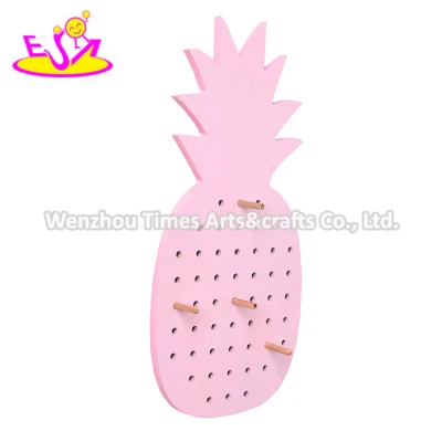 Personnaliser le support de crochet de clé en bois d'ananas pour la vente en gros W09b103b