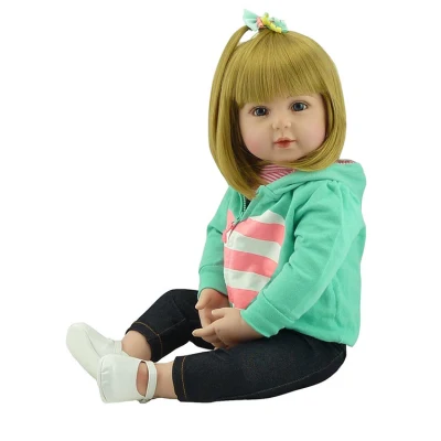 Bebe Reborn Doll 48cm Baby Girl Dolls Soft Silicone Boneca Reborn Brinquedos Bonecas Cadeaux de jour pour enfants Jouets Bed Time Plamates