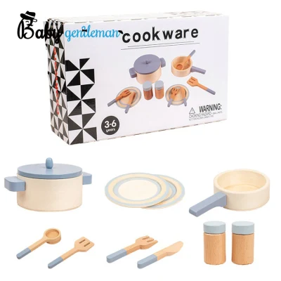 Jouet de batterie de cuisine en bois de simulation de jeu de simulation de cuisine personnalisée pour enfants Z10569d